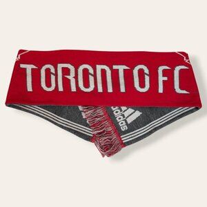 Adidas Toronto FC Reversible Knit Fringe Scarf